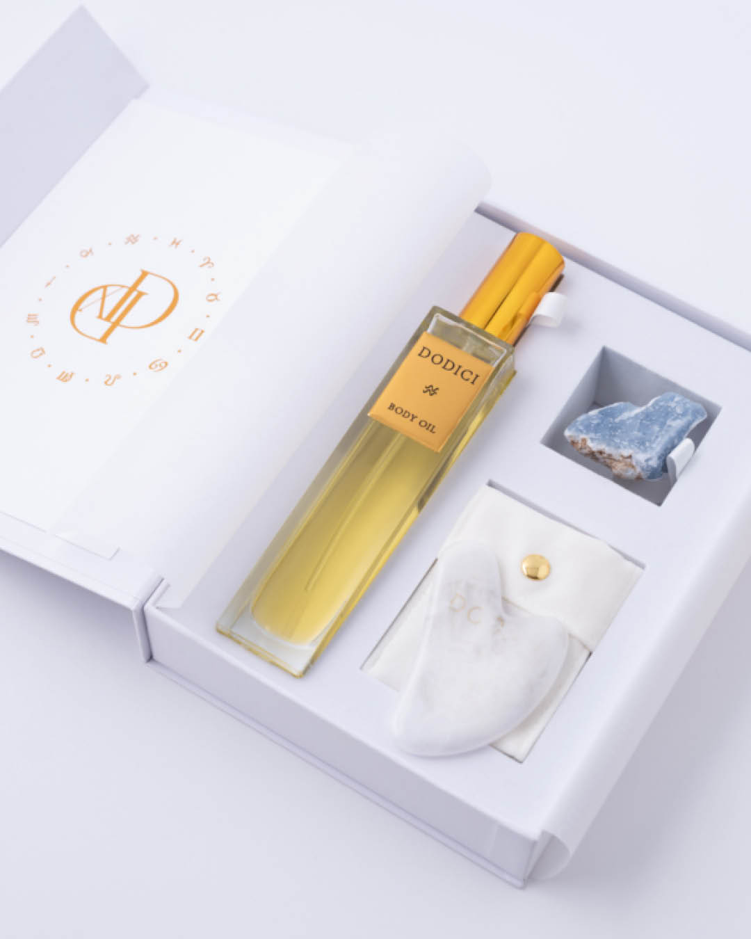 VEEVALAJA I Keha- ja näoõli + gua sha + õnnekristalliga ilurituaali komplekt Dodici2