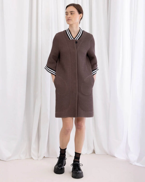 Kimono hommikumantel hallikas pruun