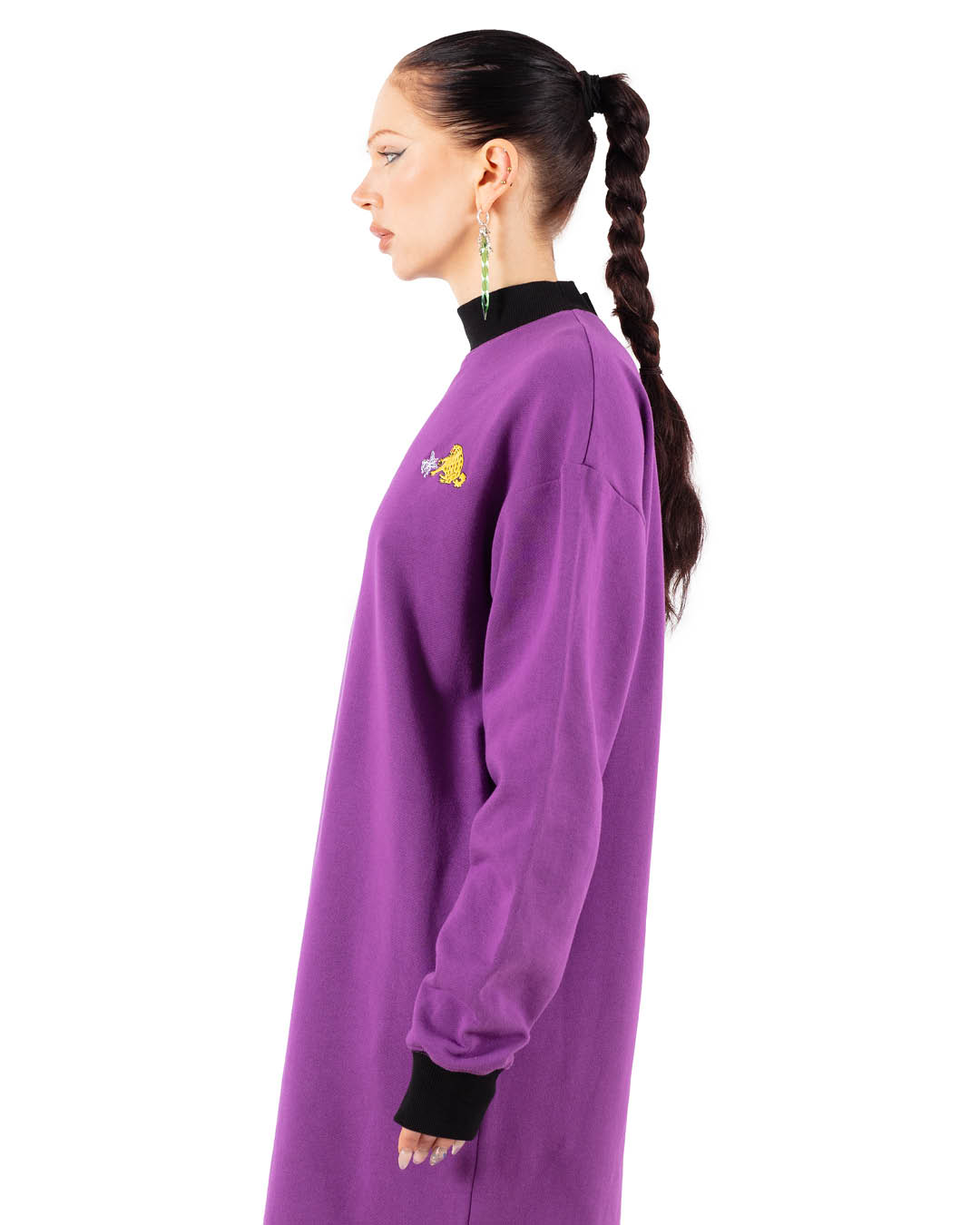 Kristel Kuslapuu Lilla I H8 Logos tikandiga pusakleit taskutega 3