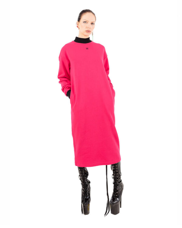 KK logo pusakleit taskutega roosa