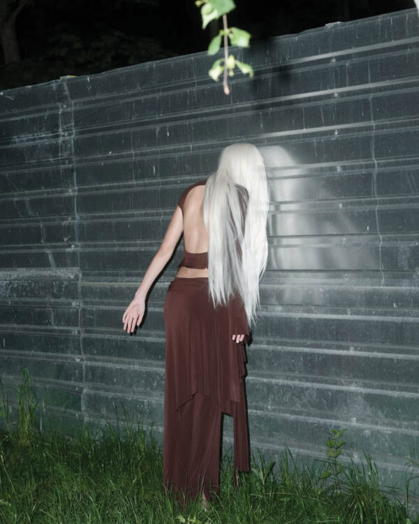 Püksid seelikuosaga Slit pruun