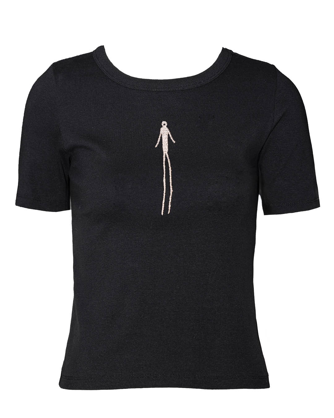 Skeleton Heledama märgiga must t-särk SKE11 (cotton, elasthan)