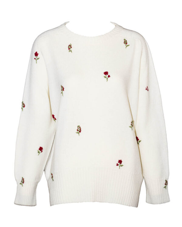 Meriinovillane kampsun tikandiga