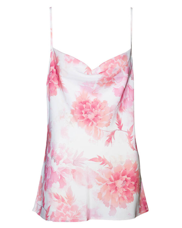 Õlapaeltega lilleline topp