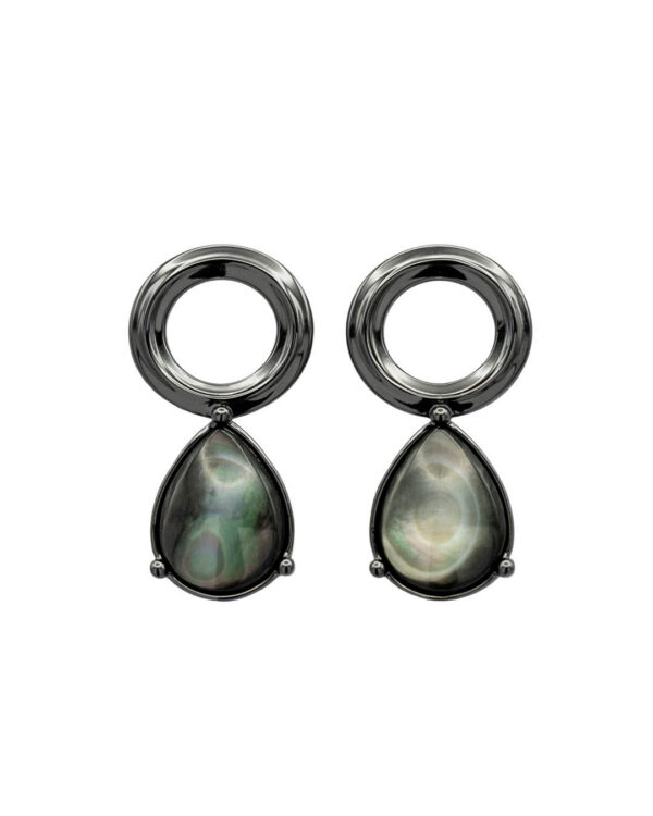 Kõrvarõngad Solar Chrome Black Vermeil