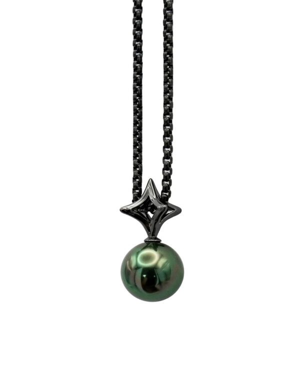 Necklace Nova Chrome Black Vermeil
