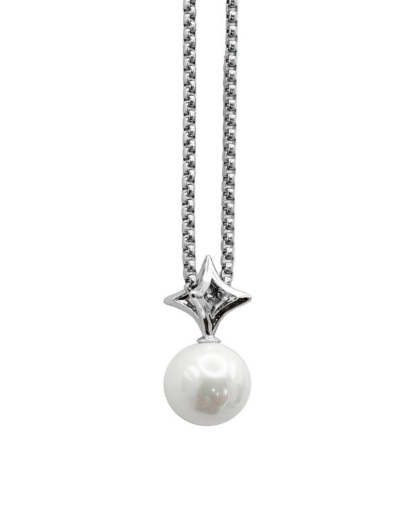 Necklace Nova Chrome Rhodium Vermeil