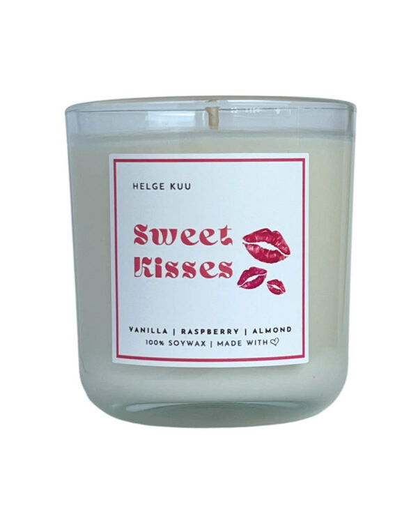 Soy Wax Candle Sweet Kisses in Glass 220g