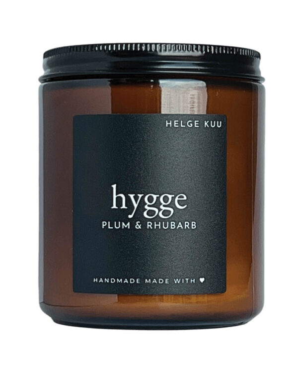 Pruunis klaasis küünal Hygge 250 ml
